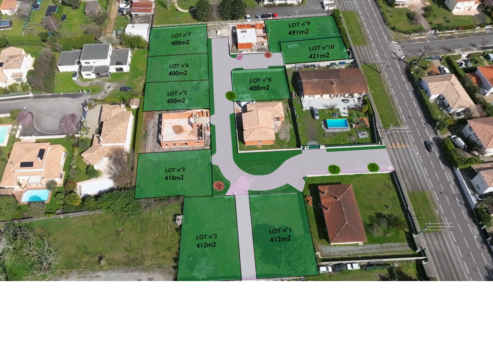 terrain à vendre terrain viabilisé libre de constructeur lotissement meilleur prix terrain exceptionnel calme mérignac quartier recherché terrain à bâtir