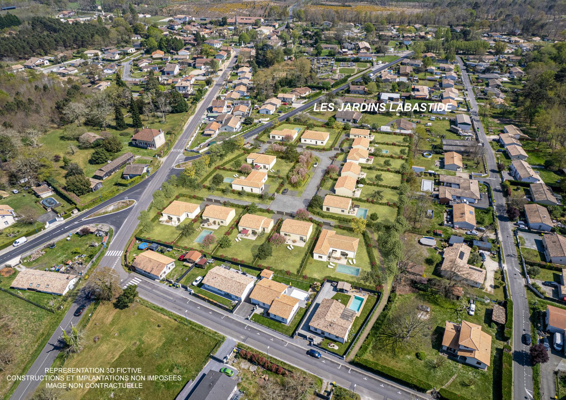 terrains à vendre pour construction maison individuelle dans beau quartier à Saint Magne